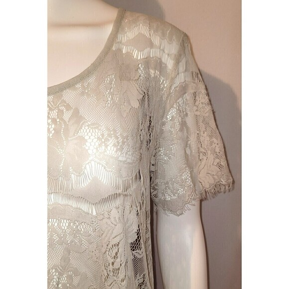 Fossil Sheer Lace Blouse - Size S - Picture 6 of 7